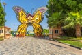 12th November, 2018 - Dubai, UAE: Dubai Butterfly Garden entrance. Home to over 15,000 species of butterflies and located inside